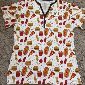 Little Sleepies Fast food Adult Shirt Medium